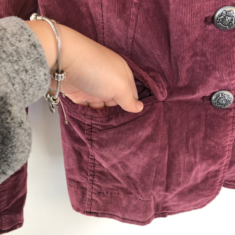 NWT FREE PEOPLE Byron Blazer in Mulberry #AQ20 - Picture 4 of 8